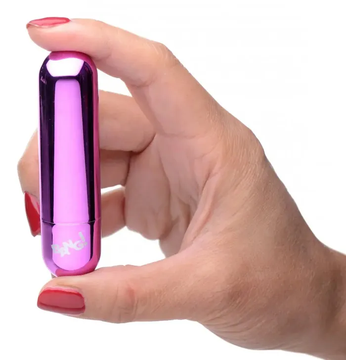 Bullet Vibrator 10X Rechargeable Vibrating Metallic Bullet Purple Bang Female Sex Toys Bullet Vibrator 10X Rechargeable Vibrating Metallic Bullet Purple Bang Female Sex Toys