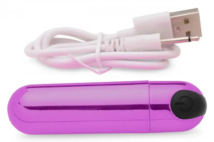 Bullet Vibrator 10X Rechargeable Vibrating Metallic Bullet Purple Bang Female Sex Toys Bullet Vibrator 10X Rechargeable Vibrating Metallic Bullet Purple Bang Female Sex Toys