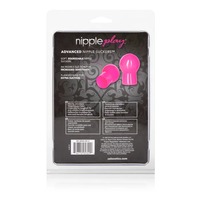 CalExotics Couples Nipple Play Advanced Nipple Suckers Pink