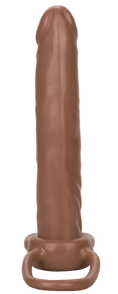 CalExotics Female Sex Toys Accommodator Dual Penetrator Brown