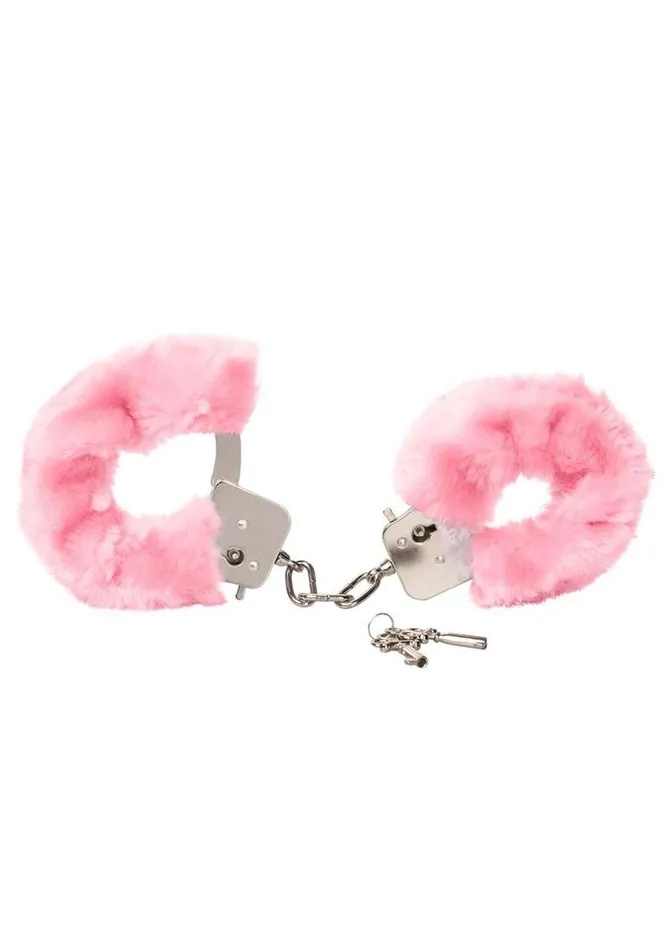 CalExotics Female Sex Toys Pleasure Cuffs With Satin Mask