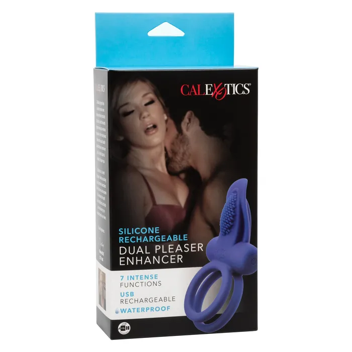 CalExotics Female Sex Toys Silicone Rechargeable Dual Pleaser Enhancer CalExotics Female Sex Toys Silicone Rechargeable Dual Pleaser Enhancer
