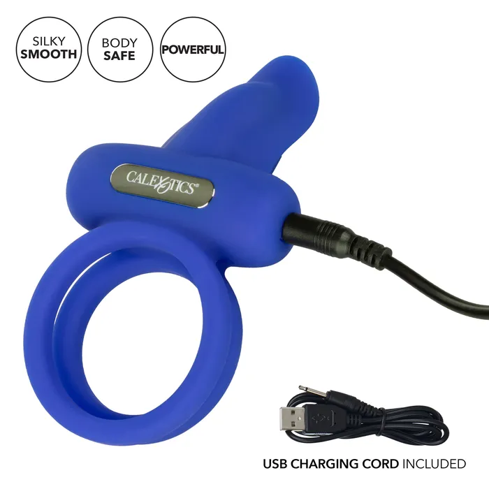 CalExotics Female Sex Toys Silicone Rechargeable Dual Pleaser Enhancer CalExotics Female Sex Toys Silicone Rechargeable Dual Pleaser Enhancer