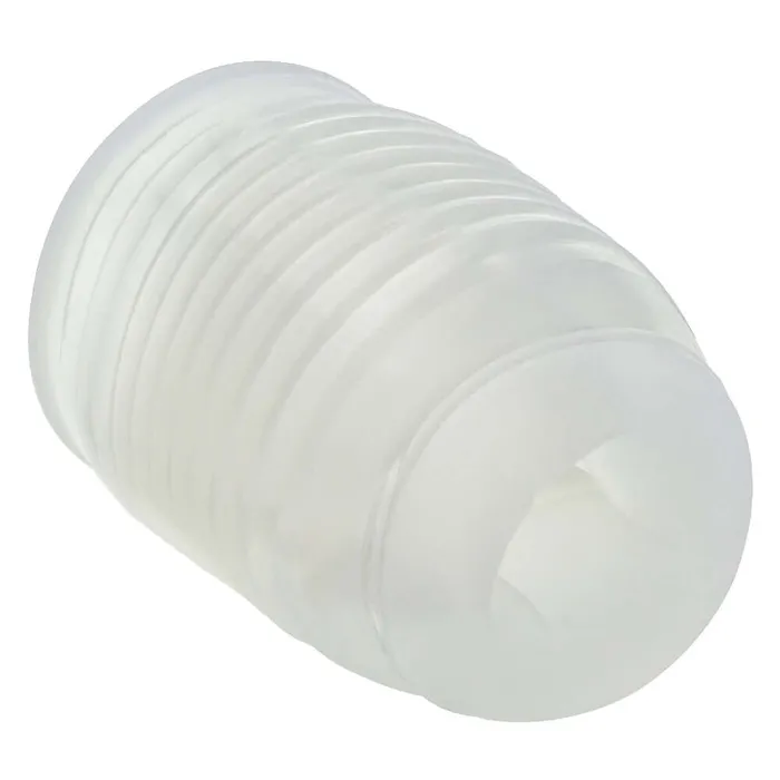 CalExotics Pop Sock Ribbed Masturbation Sleeve Clear Male Sex Toys CalExotics Pop Sock Ribbed Masturbation Sleeve Clear Male Sex Toys