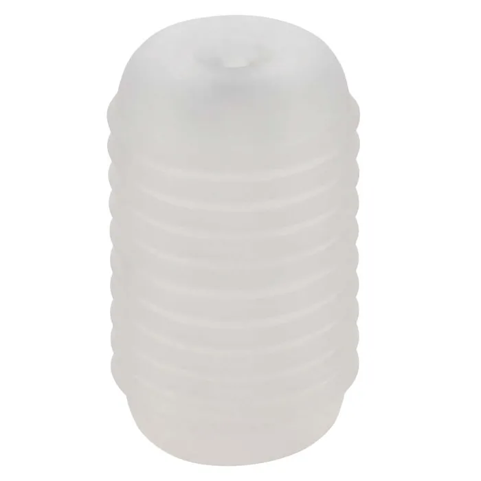 CalExotics Pop Sock Ribbed Masturbation Sleeve Clear Male Sex Toys CalExotics Pop Sock Ribbed Masturbation Sleeve Clear Male Sex Toys