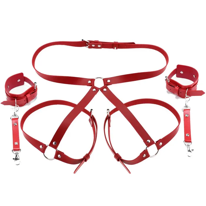 Couples Domlust Handcuffs BDSM Kit Harness Cuffs Bondage Straps Erotic Adult Sex Toys For Couples