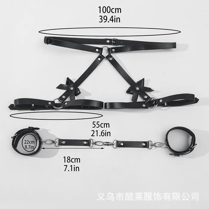 Couples Domlust Handcuffs BDSM Kit Harness Cuffs Bondage Straps Erotic Adult Sex Toys For Couples