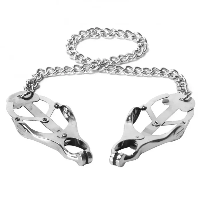 Couples Frisky Wrist to Nipples Restraint Bondage Cuffs to Nipple Clamps BDSM Kit