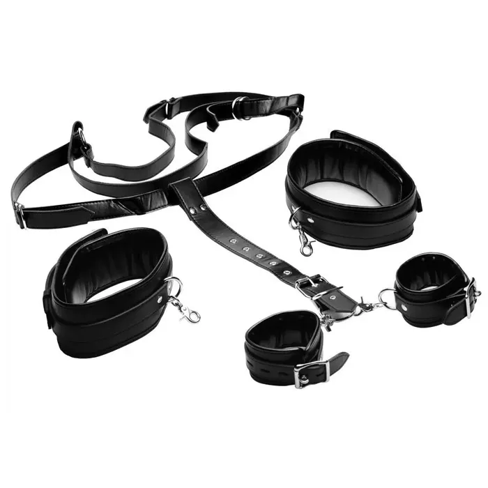 Couples XR Brands Deluxe Thigh Sling With Wrist Cuffs
