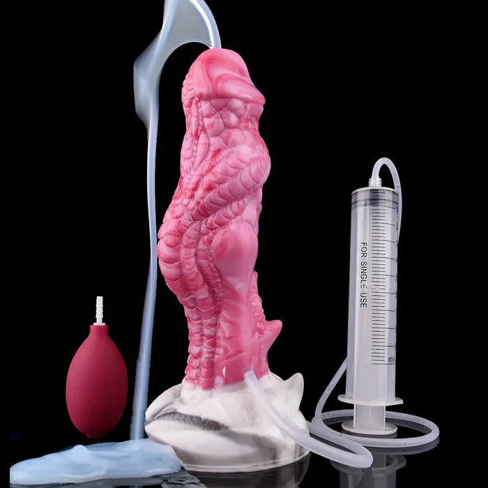Dildos DirtyToyz 8Inch Eragon Ejaculating Dragon Dildo with Curved Knot
