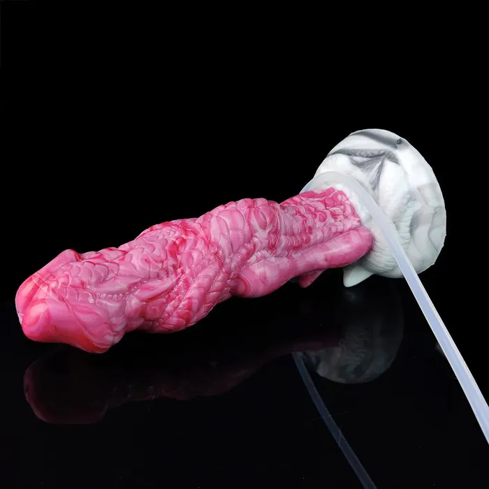 Dildos DirtyToyz 8Inch Eragon Ejaculating Dragon Dildo with Curved Knot