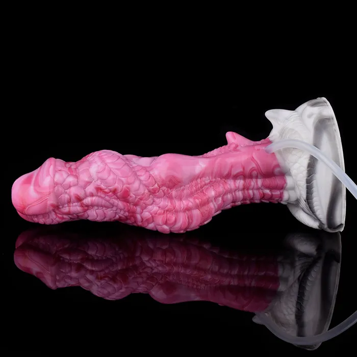 Dildos DirtyToyz 8Inch Eragon Ejaculating Dragon Dildo with Curved Knot