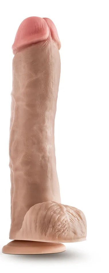 Dildos Dr Skin Mr Savage 115 Inch Dildo With Balls Beige Blush