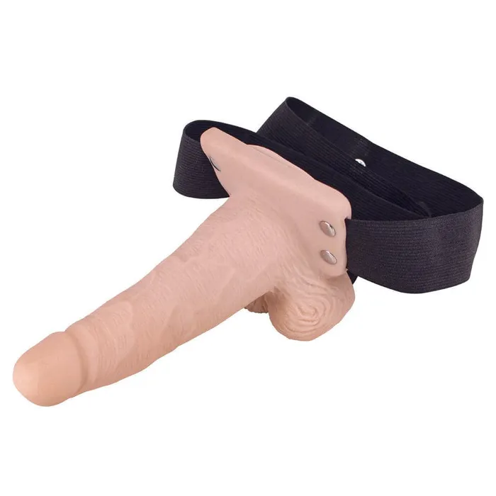 Dildos Nasswalk Toys Erection Assistant Hollow Vibrating StrapOn 6 inch Flesh Pink