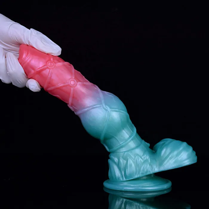 DirtyToyz 94Inch Lucien Huge Fantasy Dog Dildo Knotted Alien Sex Toy Dildos