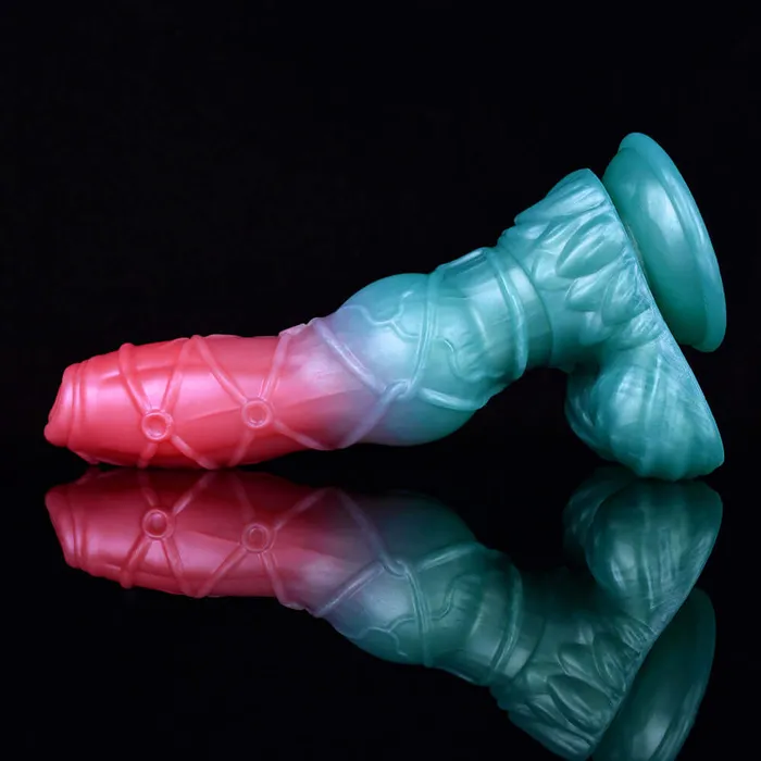 DirtyToyz 94Inch Lucien Huge Fantasy Dog Dildo Knotted Alien Sex Toy Dildos