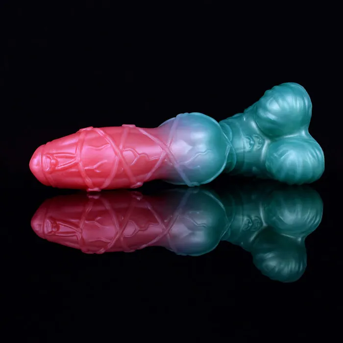 DirtyToyz 94Inch Lucien Huge Fantasy Dog Dildo Knotted Alien Sex Toy Dildos