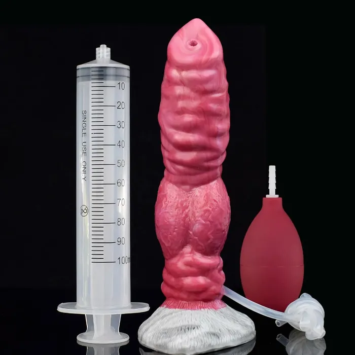 DirtyToyz Anal 84Inch Garmr Ejaculating Canine Dildo Realistic Dog Knot