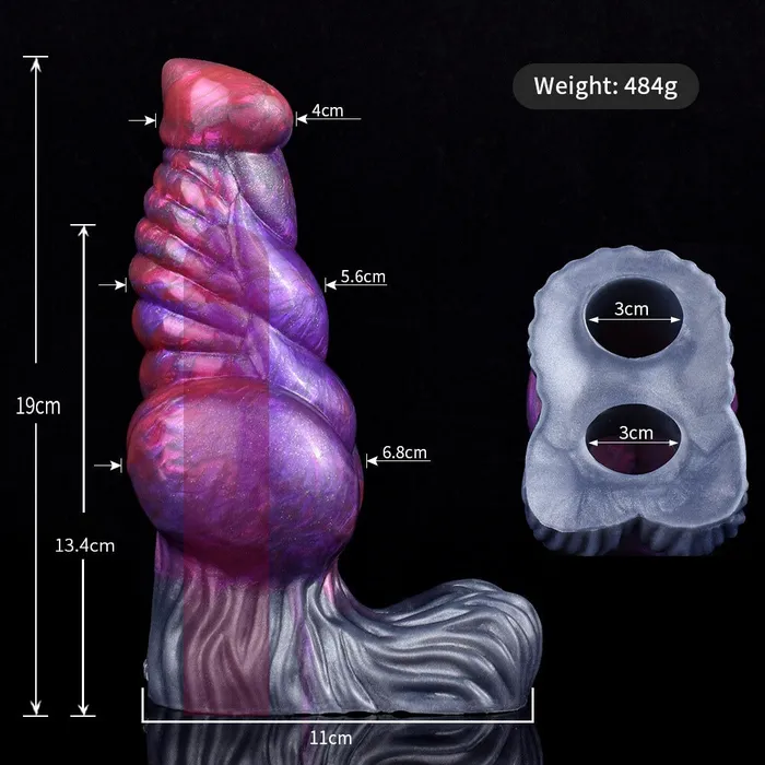 DirtyToyz Rhaebus Monster Cock Sleeve Huge Knot Sheath Male Sex Toys