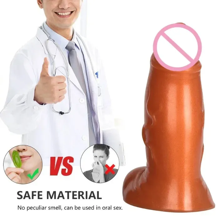 Domlust Anal Big Girth Anal Dildo Butt Plug Huge Silicone Realistic Dildos Male Female Sex Toys