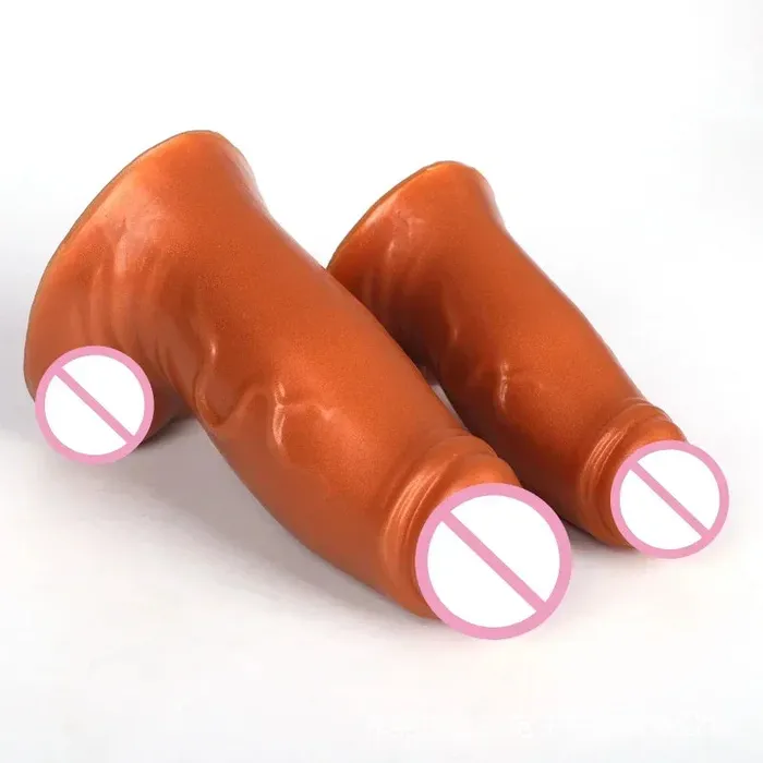 Domlust Anal Big Girth Anal Dildo Butt Plug Huge Silicone Realistic Dildos Male Female Sex Toys