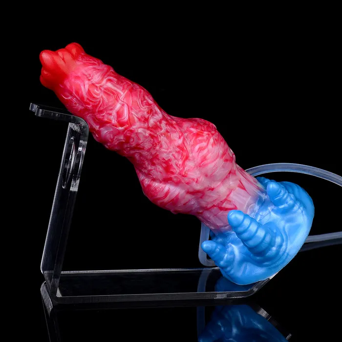 Domlust Anal Ejaculating Dog Dildo Anal Butt Plug Inflatable Anal Dildos Silicone Vaginal Masturbation Sex Toys
