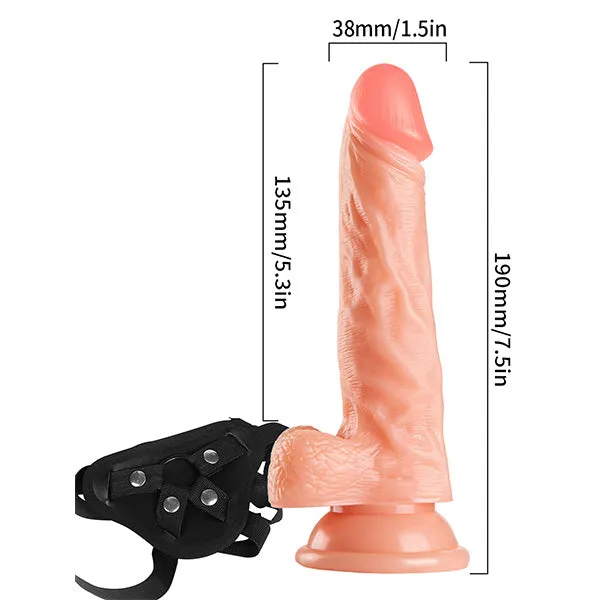 Domlust Strap On Realistic Dildos Wearable Panty Belt GSpot Anal Dildo Sex Toys for Women Female Sex Toys