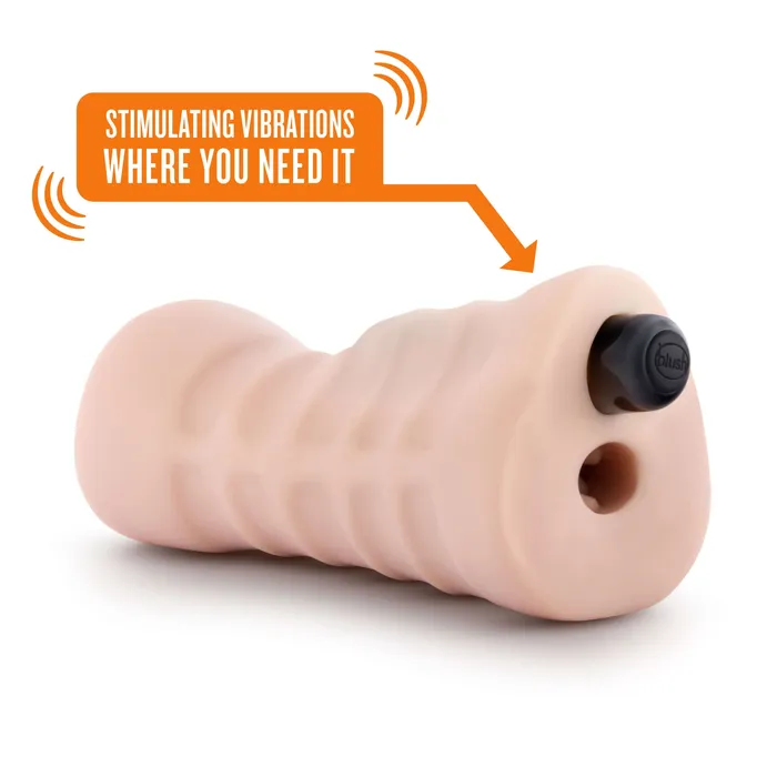 Enlust Destini Vibrating Stroker Beige Blush Male Sex Toys