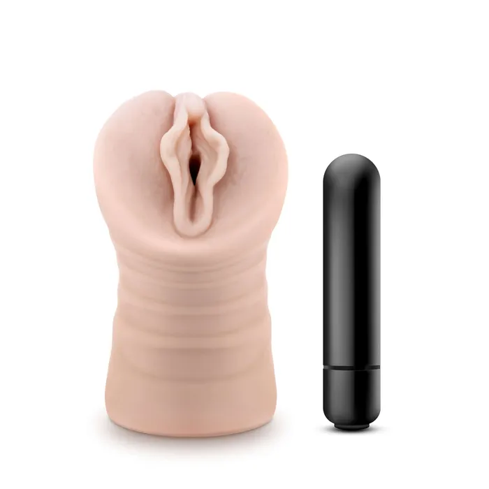 Enlust Destini Vibrating Stroker Beige Blush Male Sex Toys