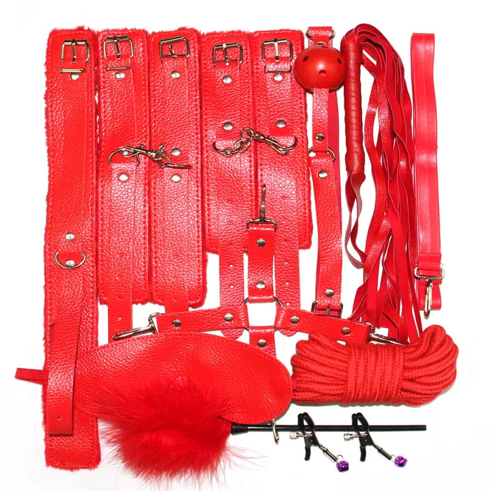 eprolo Couples Bondage Set PU Leather BDSM Kit