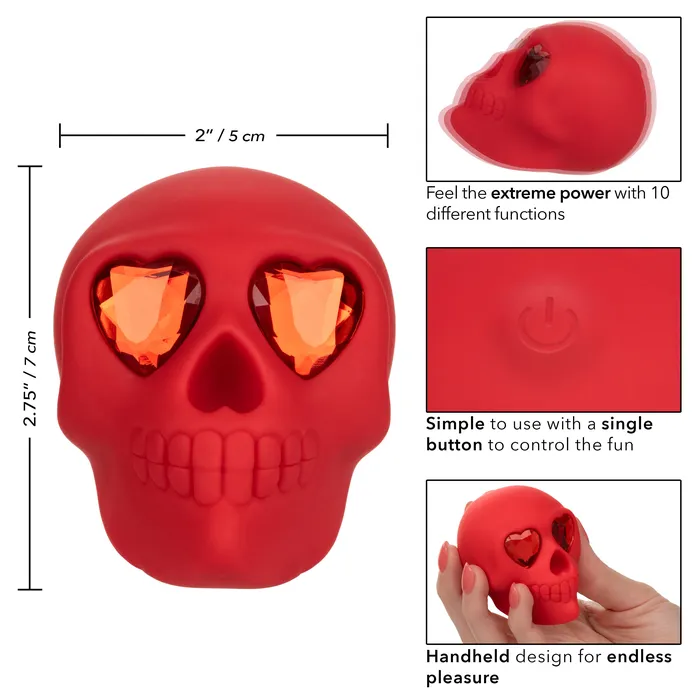 Female Sex Toys CalExotics Naughty Bits Bone Head Handheld Massager