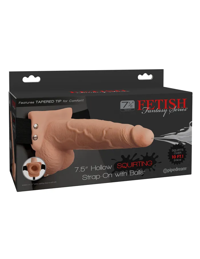 Female Sex Toys Fetish Fantasy Series 75quot Hollow Squirting Strapon With Balls Flesh Pipedream Female Sex Toys Fetish Fantasy Series 75quot Hollow Squirting Strapon With Balls Flesh Pipedream