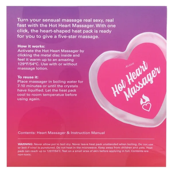 Female Sex Toys Jelique HOT HEART MASSAGER Reusable Warming Massager