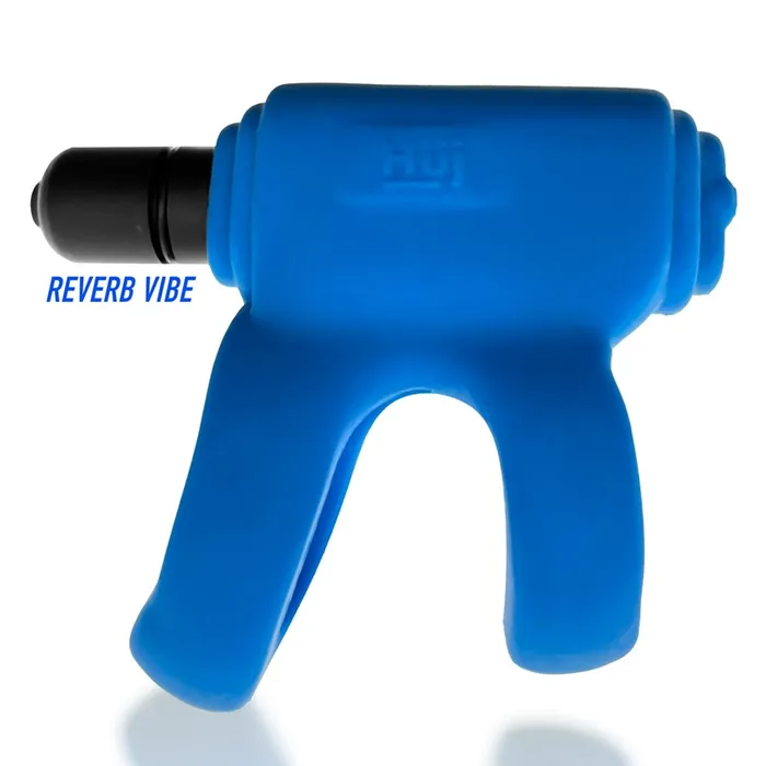 Hunkyjunk Vibrators REVHAMMER shaft vibe ring TEAL ICE w Black Vibe