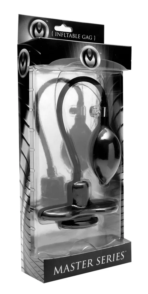 Inhibitor Inflatable Gag XR Brands Master Series Male Sex Toys