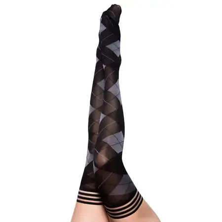 Kixies Kimmie Argyle ThighHigh Size B Kixies Inc Male Sex Toys