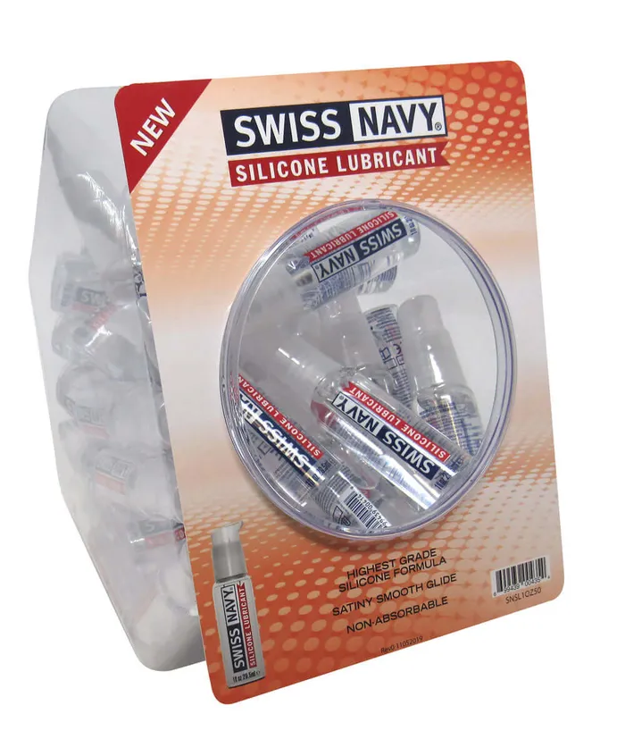 MD Science Lab Swiss Navy Silicone 1oz Fishbowl 50ct Female Sex Toys