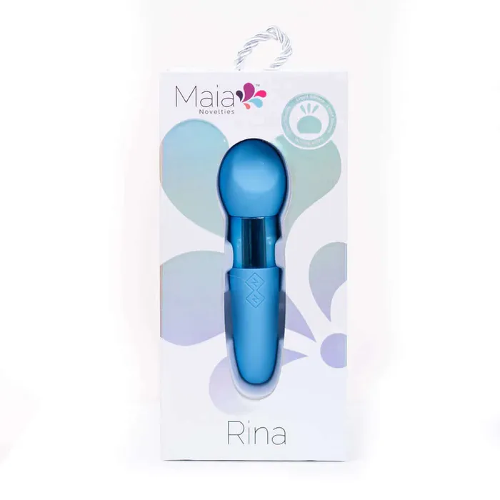 Maia Toys Rina Rechargeable Dual Motor Silicone 15 Function Vibrator Blue Vibrators Maia Toys Rina Rechargeable Dual Motor Silicone 15 Function Vibrator Blue Vibrators