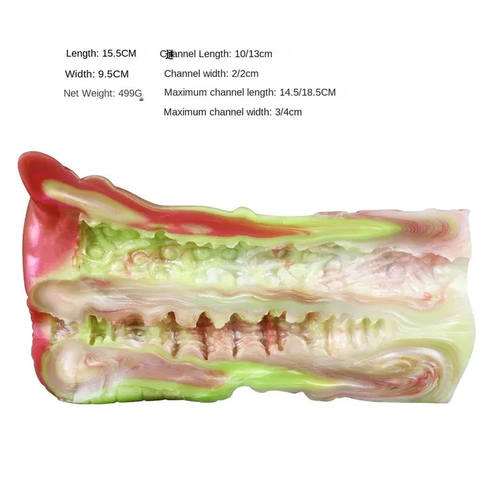 Male Sex Toys Domlust Monster Vagina Pocket Pussy Masturbation Cup Silicone Exotic Penis Trainer Male Sex Toy