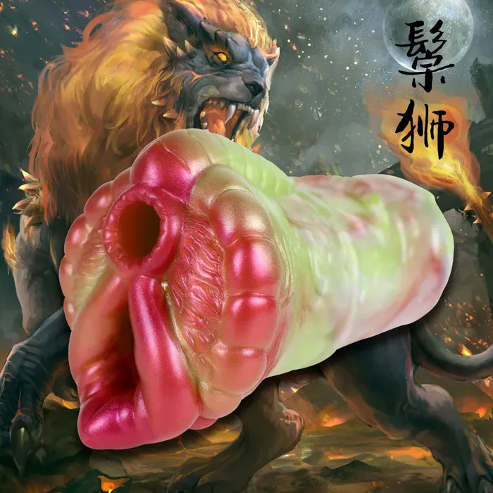 Male Sex Toys Domlust Monster Vagina Pocket Pussy Masturbation Cup Silicone Exotic Penis Trainer Male Sex Toy