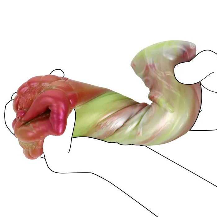 Male Sex Toys Domlust Monster Vagina Pocket Pussy Masturbation Cup Silicone Exotic Penis Trainer Male Sex Toy