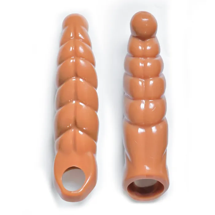 Male Sex Toys Domlust Sprial Penis Sleeve Extender Sex Toys for Men Enhance Pegging Sexuality Couple Play