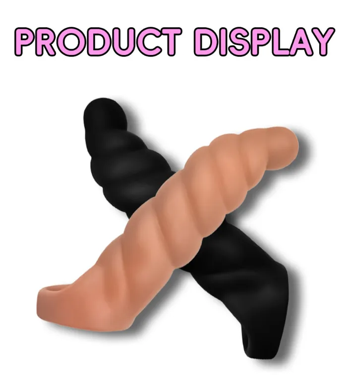 Male Sex Toys Domlust Sprial Penis Sleeve Extender Sex Toys for Men Enhance Pegging Sexuality Couple Play