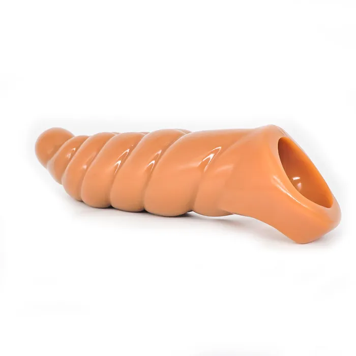 Male Sex Toys Domlust Sprial Penis Sleeve Extender Sex Toys for Men Enhance Pegging Sexuality Couple Play