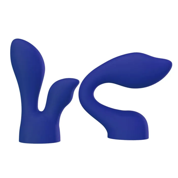 PALMSENSUAL Accessories 2 Silicone Head Blue Palm Power Vibrators PALMSENSUAL Accessories 2 Silicone Head Blue Palm Power Vibrators