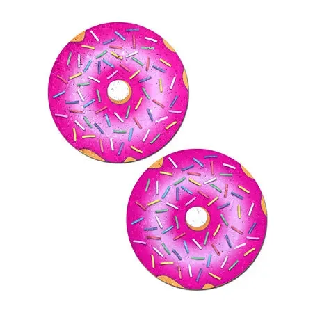 Pastease Donut Donut with Pink Frosting and Rainbow Sprinkles Nipple Pasties Pastease Vibrators Pastease Donut Donut with Pink Frosting and Rainbow Sprinkles Nipple Pasties Pastease Vibrators