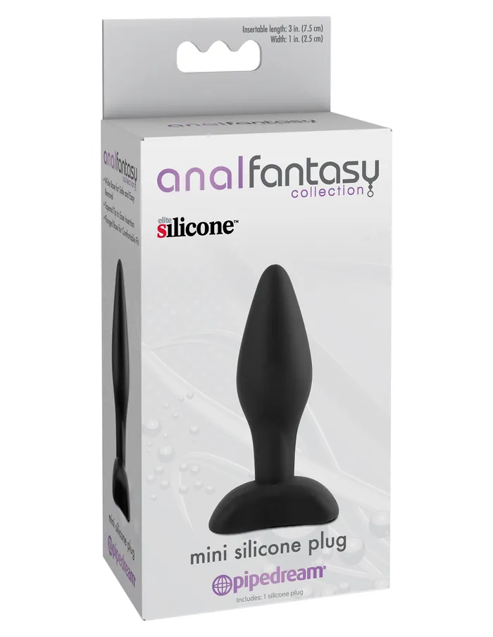 Pipedream Anal Anal Fantasy Collection Mini Silicone Plug Black