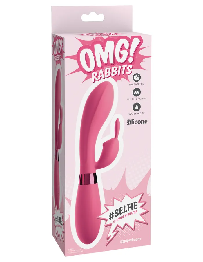 Pipedream Female Sex Toys Omg Rabbits Selfie Silicone Vibrator