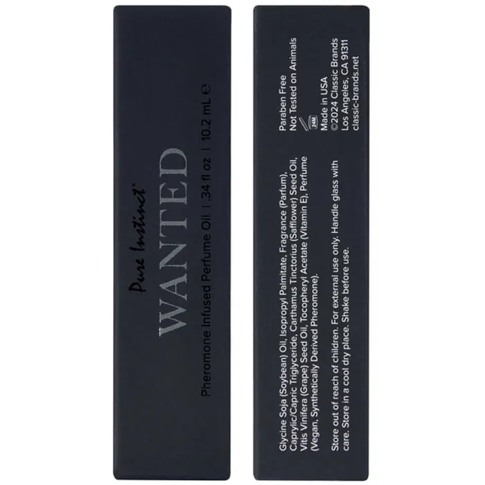 Pure Instinct Pheromone Perfume Oil Wanted 10ml 034oz Classic Brands Couples