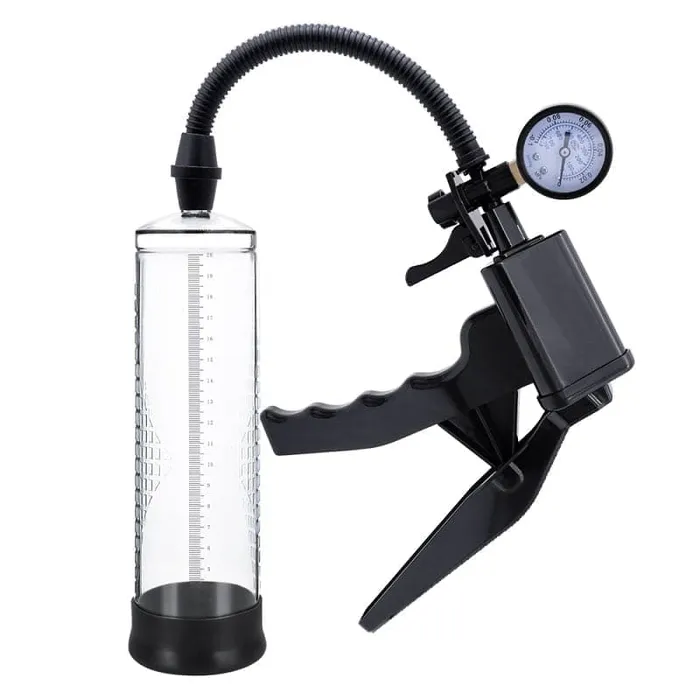 REV Male Sex Toys RevPump Gauge Pistol Grip Penis Pump